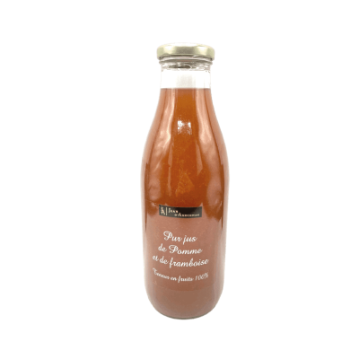 Jus de pomme et framboise