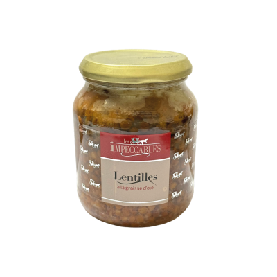 Lentilles à la graisse d'oie