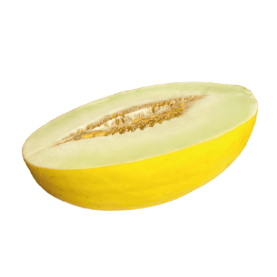 Melon jaune moitié