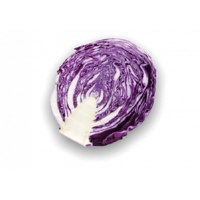 Chou rouge moitié