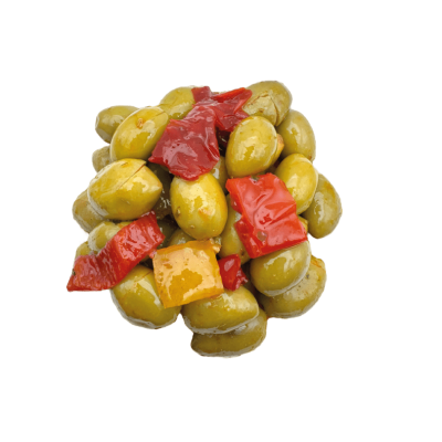 Olives vertes pimentées