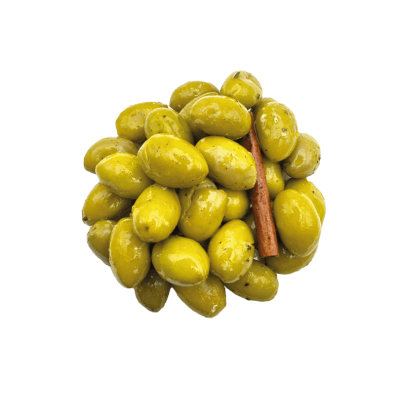 Olives vertes à la citronnelle